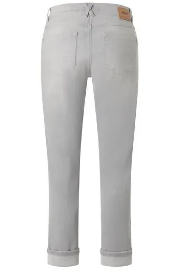 ANGELS 7/8 Jeans Darleen Turn up light grey used Straight Fit