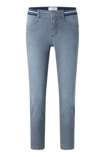 ANGELS 7/8 Jeans Ornella Sporty blue used gestreift Slim Fit