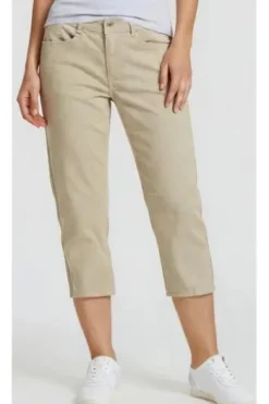 ANGELS Jeans Ornella Sporty sand used gestreift