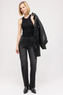 ANGELS LARA Jeans anthrazit used Straight Fit