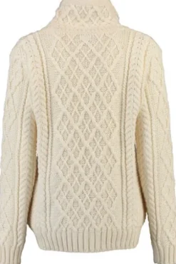 ARAN Pullover natur im typischen Irland Aran Strick