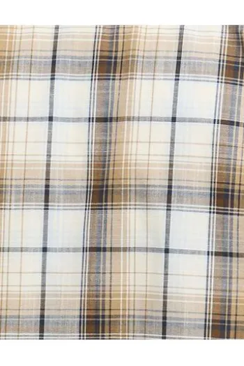 BARBOUR Hemd Witton Checked whisper white kariert Regular Fit Langarm