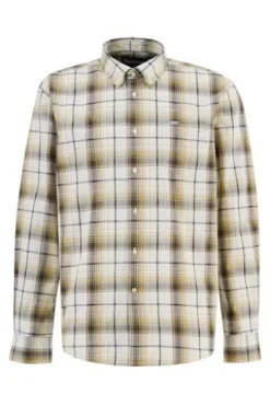 BARBOUR Hemd Witton Checked whisper white kariert Regular Fit Langarm