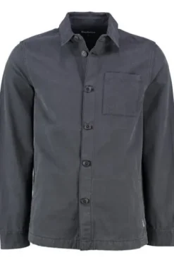 BARBOUR Overshirt Washed classic navy Langarm
