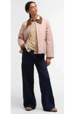 BARBOUR Steppjacke Icons Cropped Liddesdale rosa