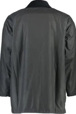 BARBOUR Wachsjacke Beaufort marine mit Cordkragen