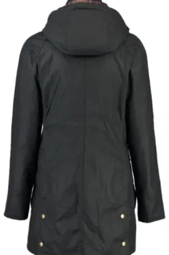 BARBOUR Wachsjacke Bower navy mit klassischem Cord-Kragen