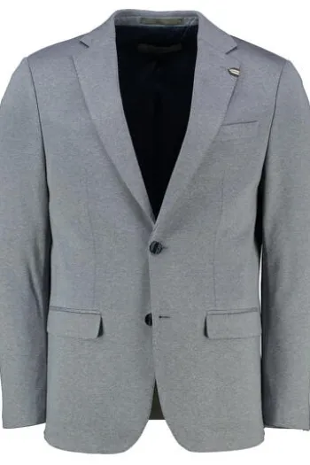 BENVENUTO Jersey Sakko Mario Blau Modern Fit