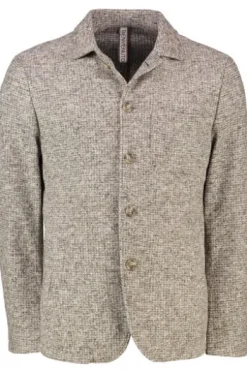 BENVENUTO Overjacket Loretto taupe gemustert