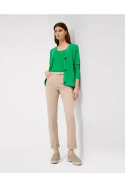 BRAX Baumwoll-Hose Carola beige Feminine Fit