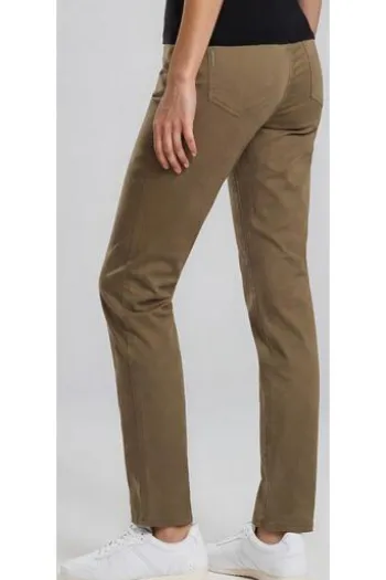 BRAX Baumwoll-Hose Carola mocha brown Feminine Fit in superior Cotton-Premium-Qualität