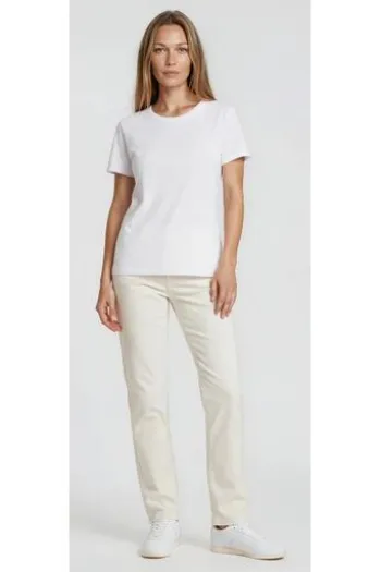 BRAX Baumwoll-Hose Carola white Feminine Fit in superior Cotton-Premium-Qualität