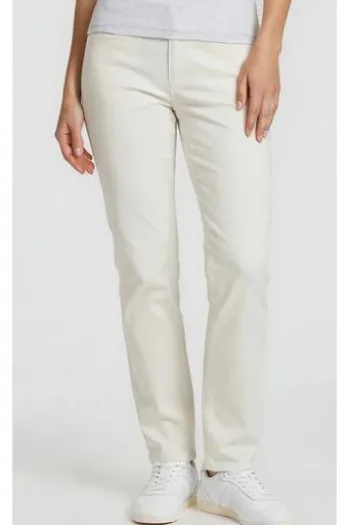 BRAX Baumwoll-Hose Carola white Feminine Fit in superior Cotton-Premium-Qualität