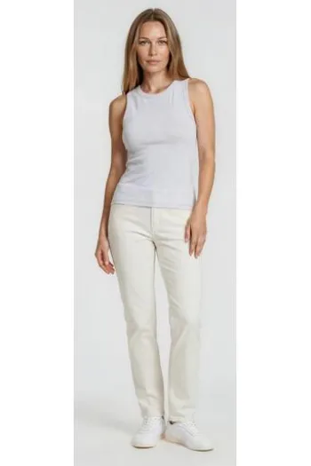 BRAX Baumwoll-Hose Carola white Feminine Fit in superior Cotton-Premium-Qualität