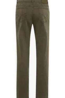 BRAX Baumwoll-Jeans Cooper Marathon olive Regular Fit