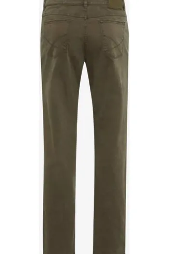 BRAX Baumwoll-Jeans Cooper Marathon olive Regular Fit