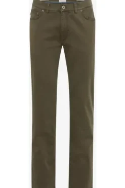 BRAX Baumwoll-Jeans Cooper Marathon olive Regular Fit