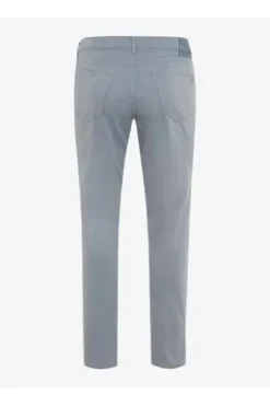 BRAX Five Pocket Baumwoll Hose Chuck smoke blue gemustert Modern Fit
