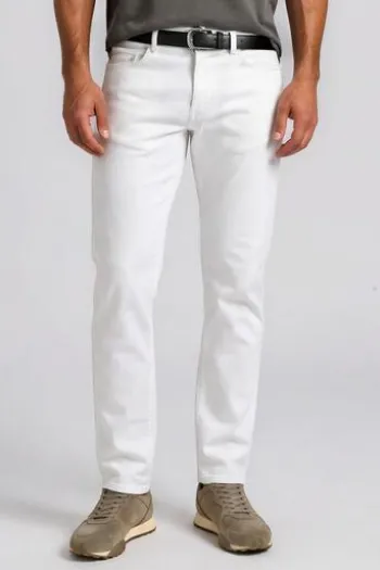 BRAX Five-Pocket-Jeans Cadiz white Straight Fit