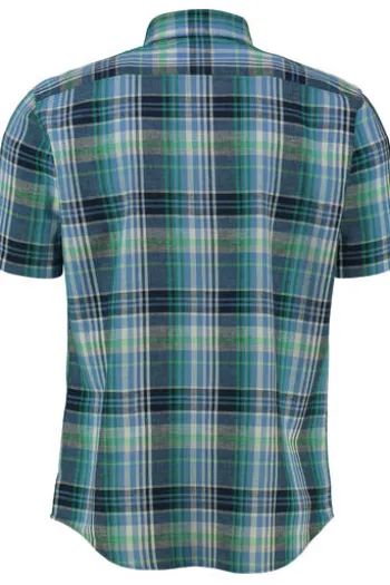 BRAX Hemd balance kariert Modern Fit Kurzarm