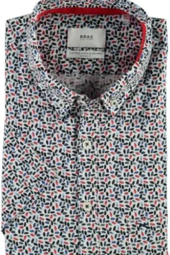 BRAX Hemd coralle Modern Fit Kurzarm