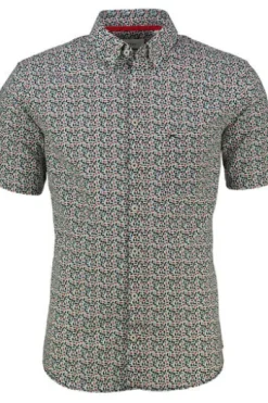BRAX Hemd coralle Modern Fit Kurzarm