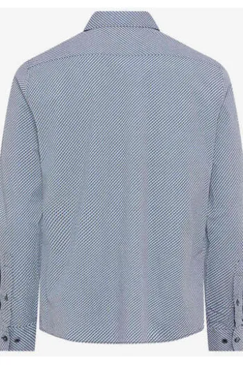 BRAX Hemd Daniel P baltic gemustert Modern Fit Langarm