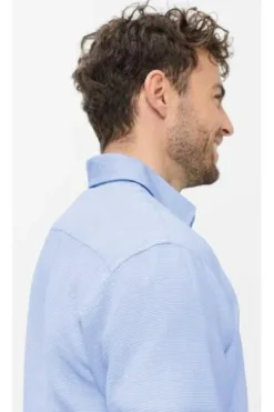BRAX Hemd Dan sky Modern Fit Kurzarm