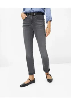 BRAX Jeans Carola grau Feminine Fit in Premium-Denim