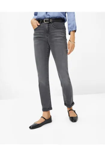 BRAX Jeans Carola grau Feminine Fit in Premium-Denim
