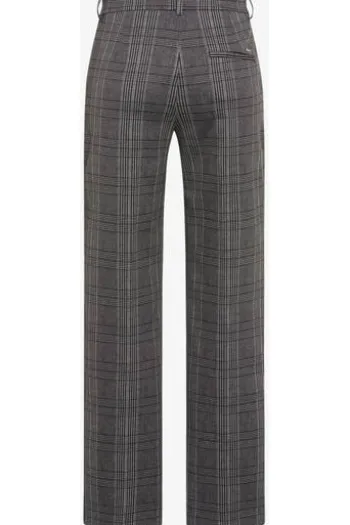 BRAX Jeans Maine smoke grey kariert Wide Fit