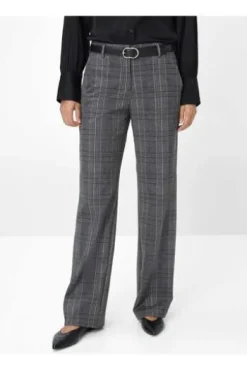 BRAX Jeans Maine smoke grey kariert Wide Fit