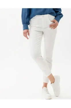 BRAX 7/8 Jeans Shakira weiß Skinny Fit Free to move Stretch-Denim