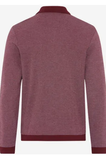 BRAX Langarm Polo-Shirt Paros velvet