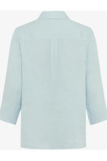 BRAX Leinen-Bluse Vicki blue 3/4-Arm