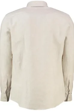 BRAX Leinen Hemd Dirk beige Modern Fit Langarm Leinen