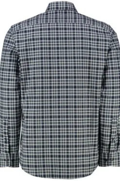 BRAX Light Flanell Hemd Daniel blau kariert Modern Fit Langarm Button-Down