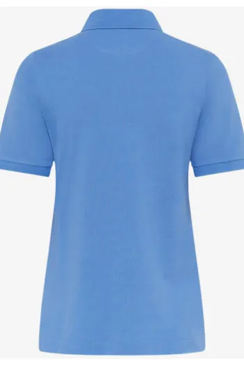 BRAX Polo-Shirt Cleo blau in Piqué-Qualität