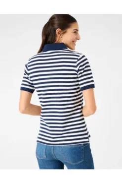 BRAX Polo-Shirt Cleo marine gestreift