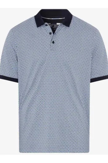 BRAX Polo-Shirt Perry cove gemustert