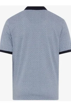 BRAX Polo-Shirt Perry cove gemustert