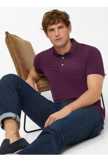 BRAX Polo-Shirt Pete summer grape