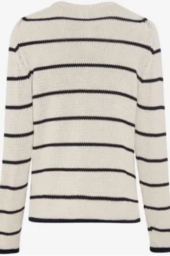 BRAX Pullover Lesley natur im trendigen Rippstrick