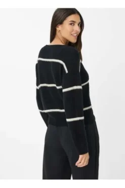 BRAX Pullover Lisa black gestreift