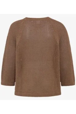BRAX Pullover Nala mocha brown 3/4-Arm