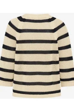 BRAX Pullover Nala navy gestreift 3/4-Arm