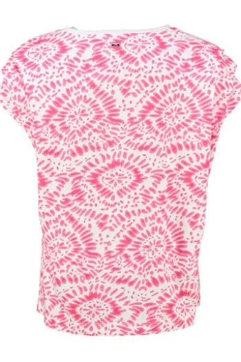 BRAX Shirt Caelen Pink gemustert im graphischen Dessin