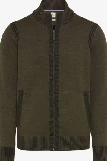 BRAX Strickjacke Jake deep jungle
