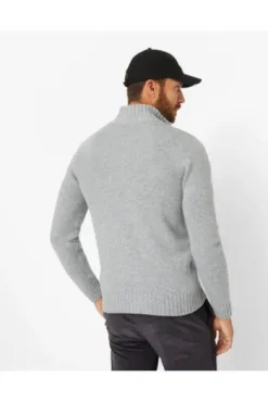 BRAX Strickjacke Jake grau