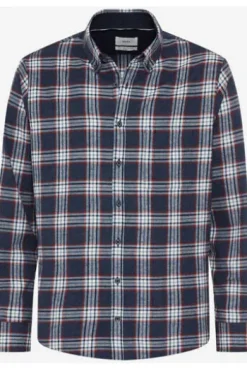 BRAX Style Daniel Shirts burned red